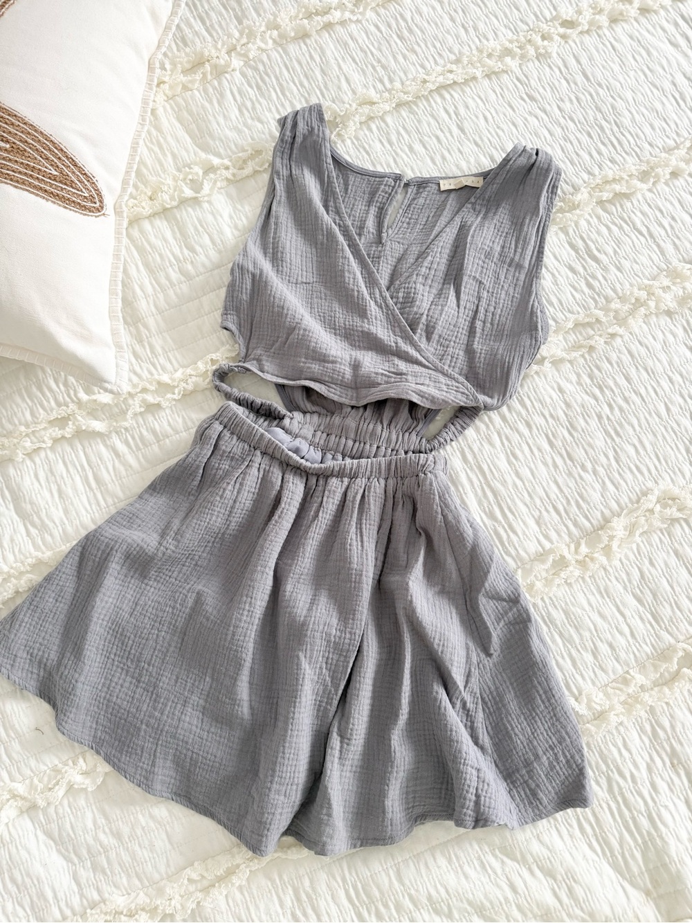 Grey gauze dress